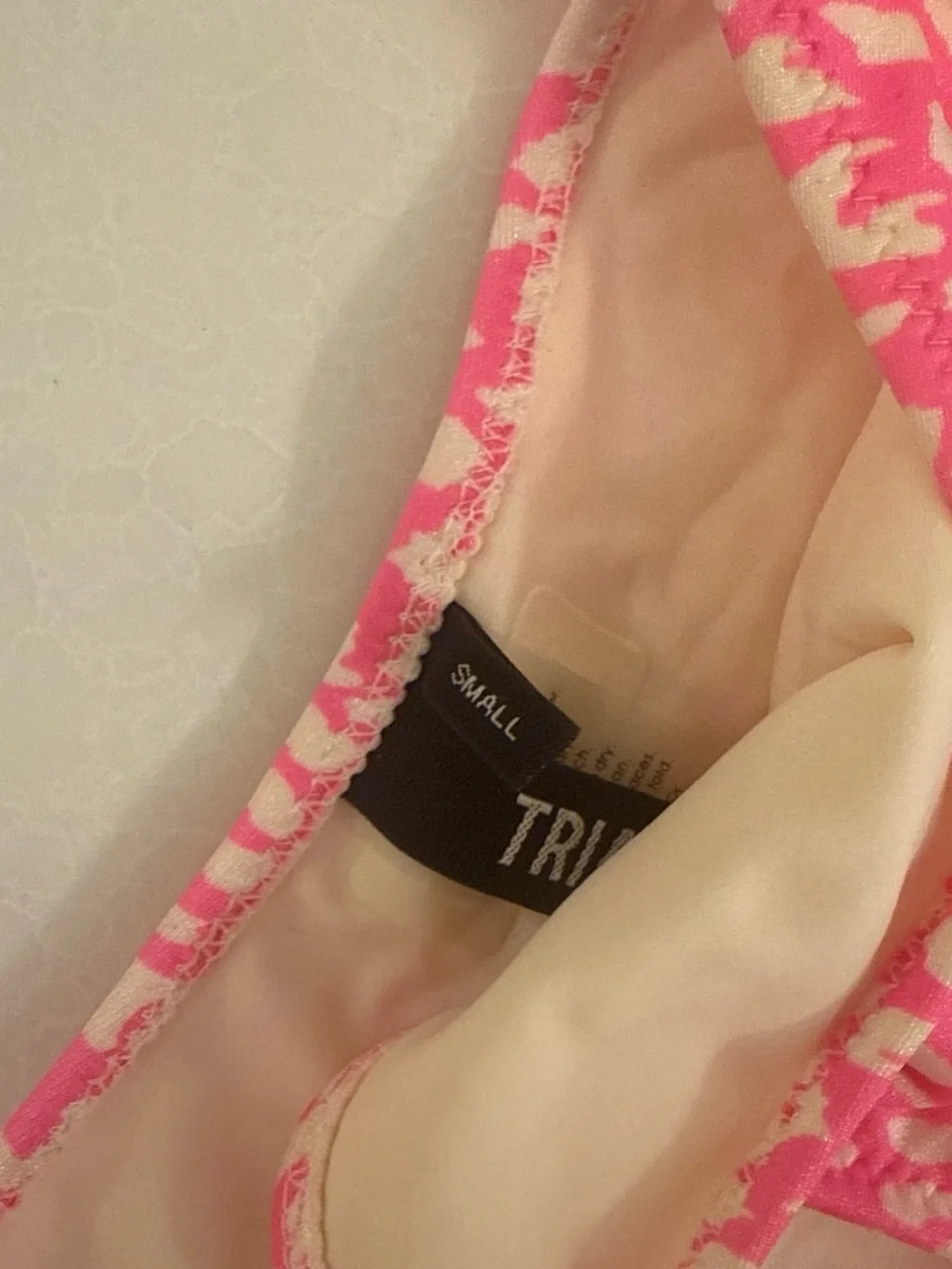 triangl swimwear Hot Pink & White cheetah Bikini set